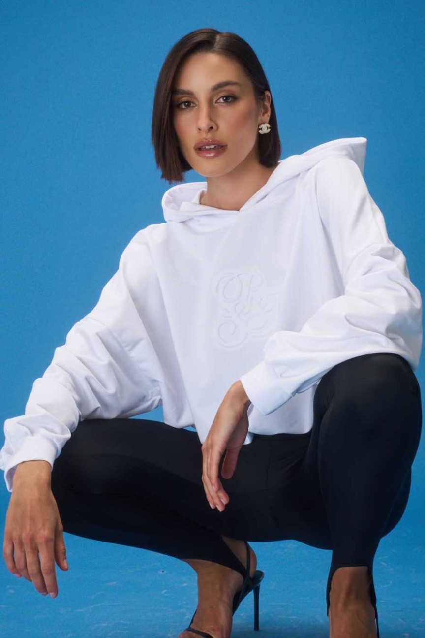 BLUZA HOODY CABIRI WHITE