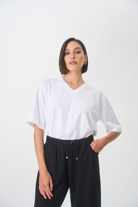 T-shirt Ati V White