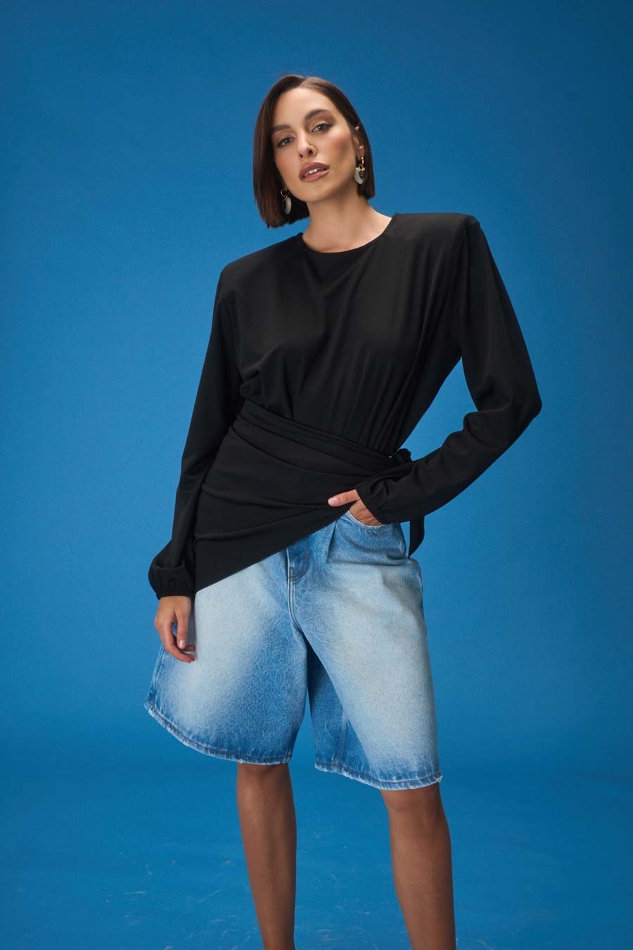  Bluzka Alome Black