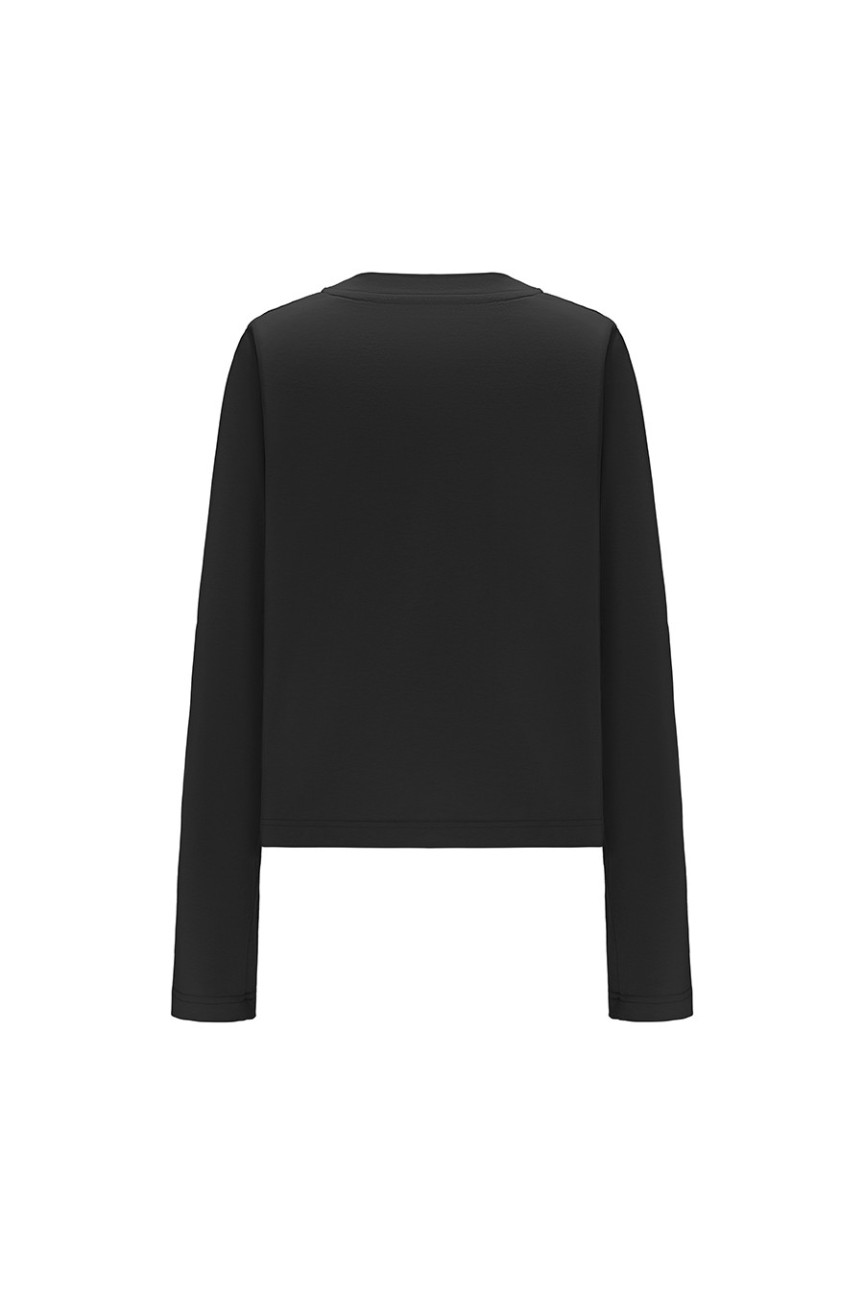 BLUZKA LONG HALLE BLACK