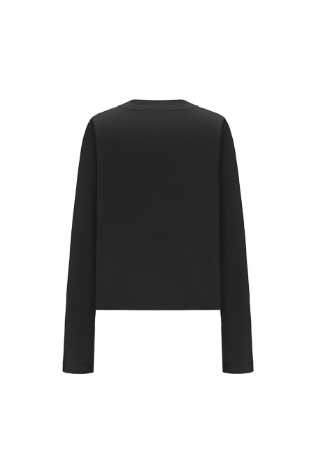 Bluzka Long Halle Black
