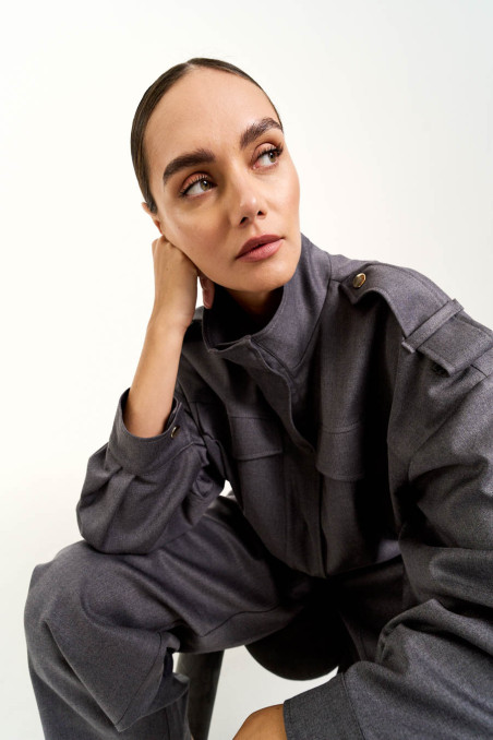 KURTKA TERNI DARK GREY