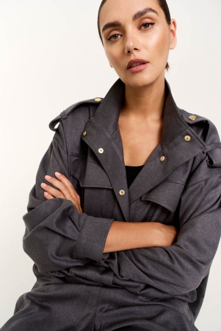 KURTKA TERNI DARK GREY