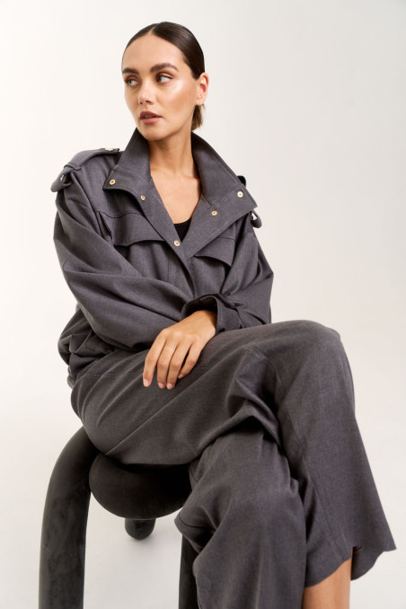 SPODNIE TERNI DARK GREY