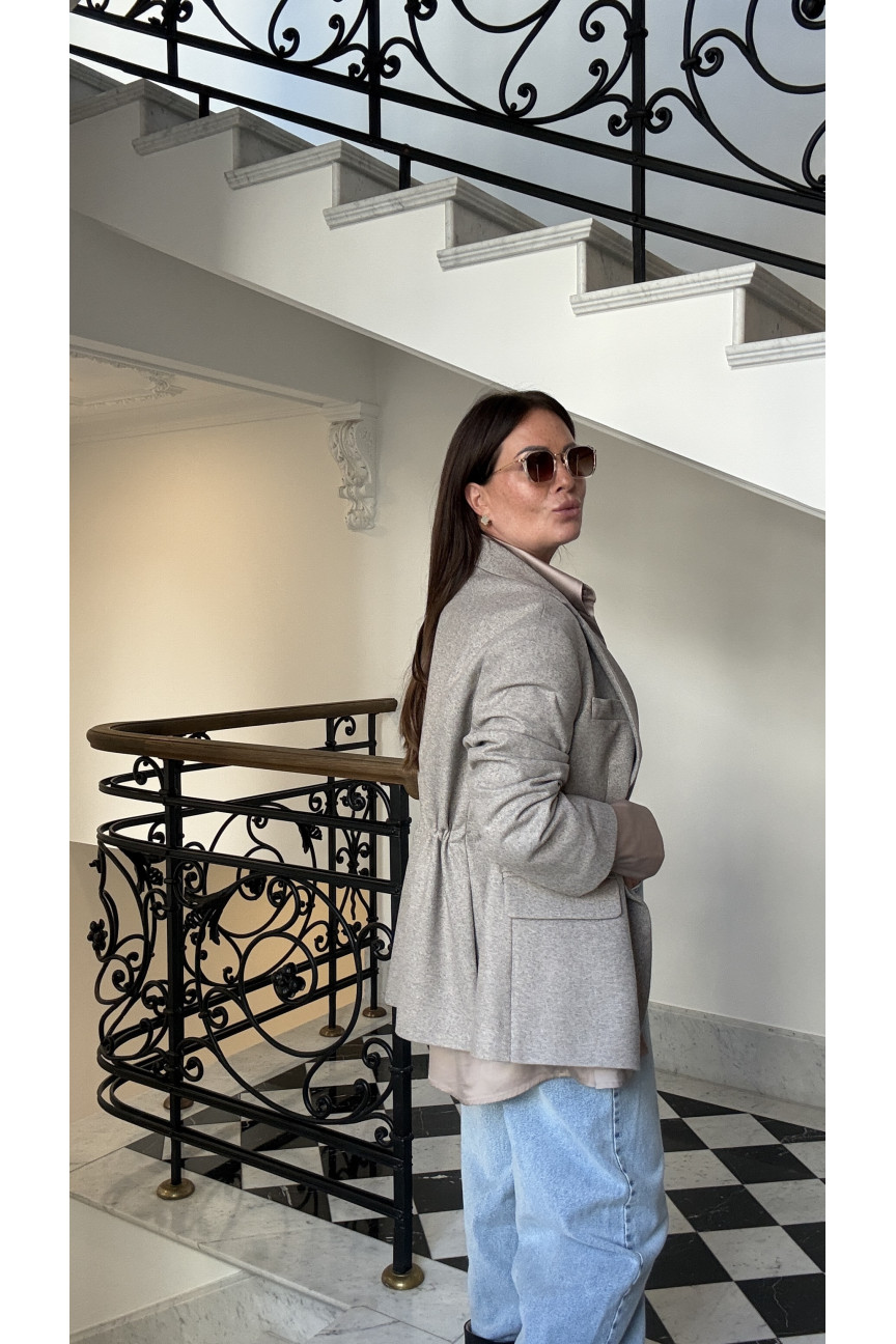 MARYNARKA MADRYT WOOL SAND