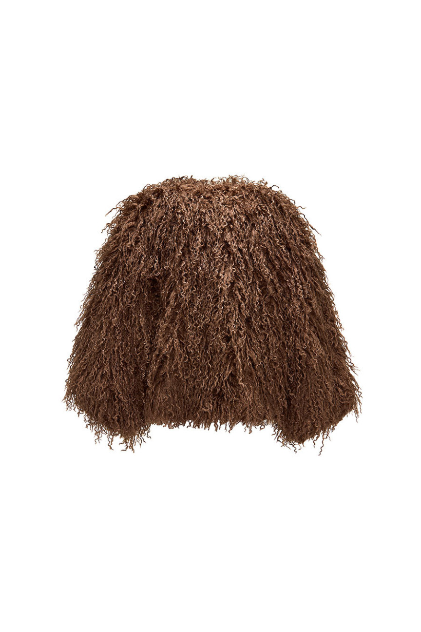 KURTKA AMARILLO LAMA BROWN