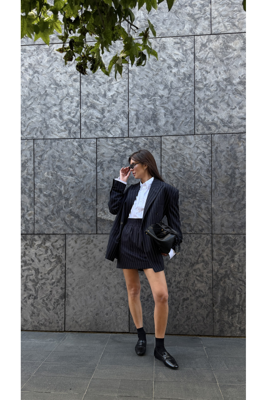 SPÓDNICA LIVORNO STRIPE NAVY