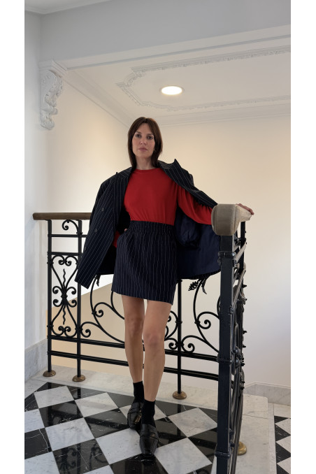 SPÓDNICA LIVORNO STRIPE NAVY