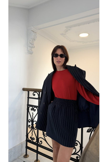SPÓDNICA LIVORNO STRIPE NAVY