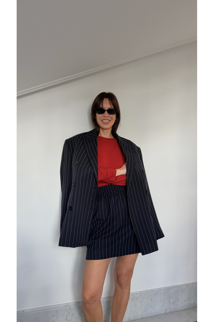 SKIRT LIVORNO STRIPE NAVY