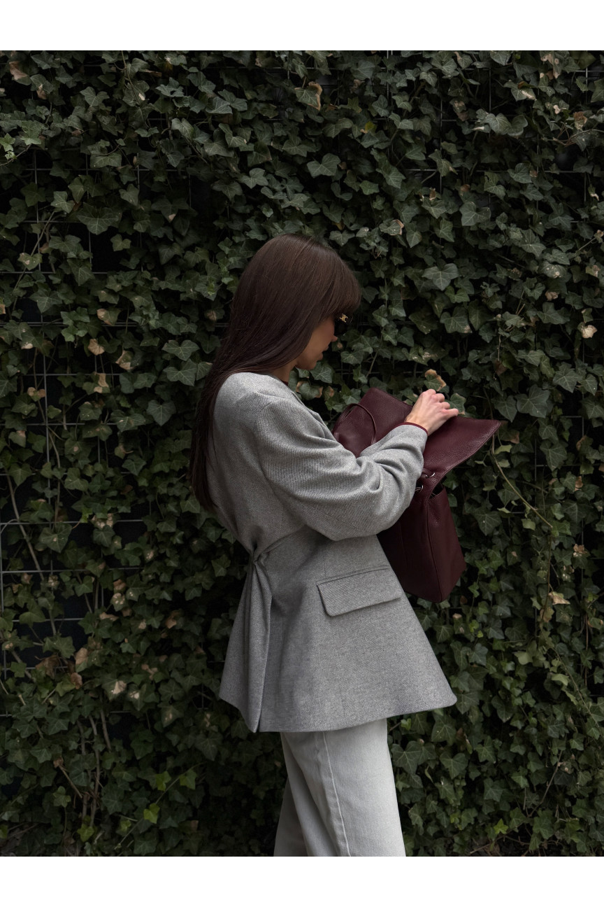 MARYNARKA MADRYT WOOL GREY