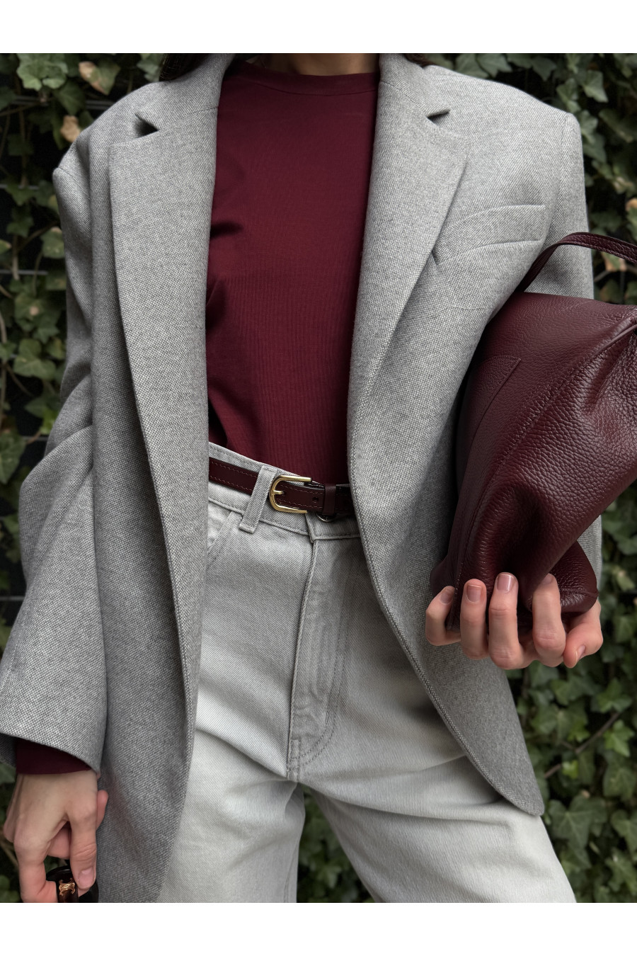 MARYNARKA MADRYT WOOL GREY