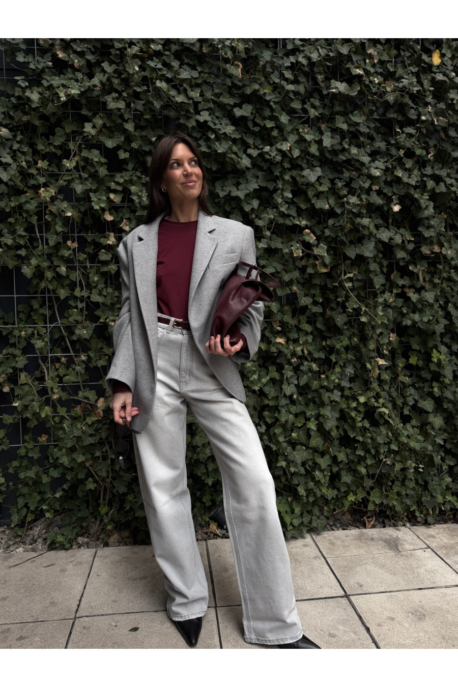 MARYNARKA MADRYT WOOL GREY