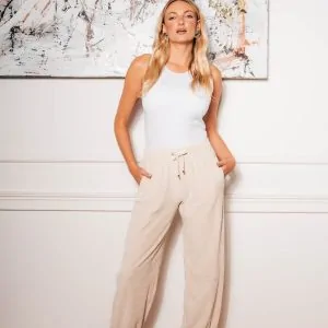 Spodnie Kama Light Beige